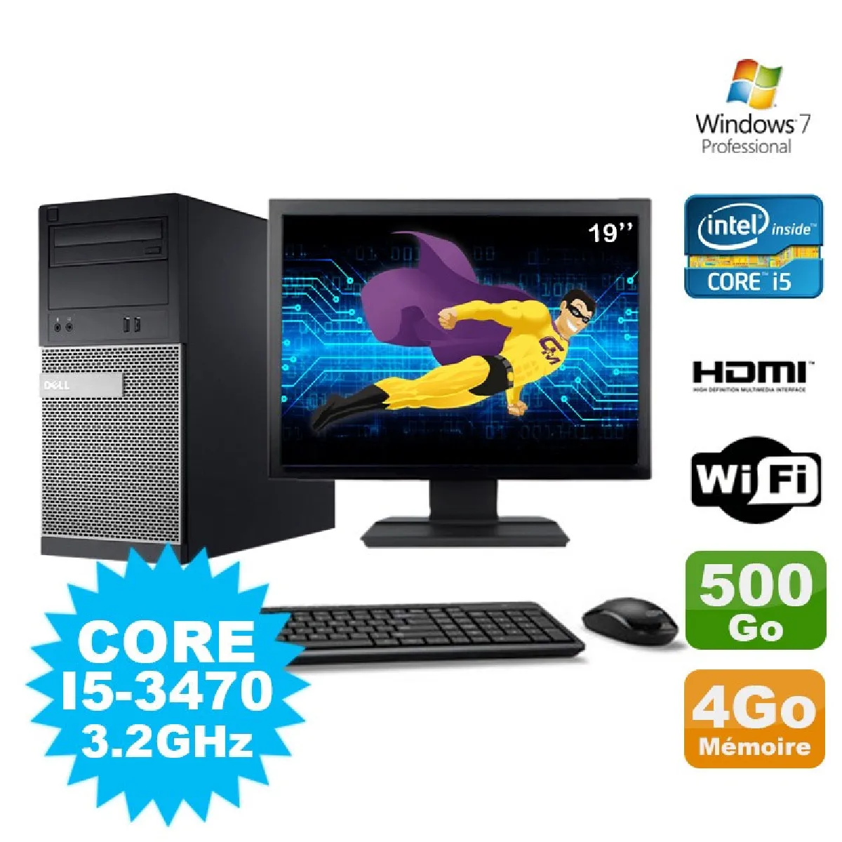 Dell 3010 MT État correct - Dell reconditionné disponible sur Rue du Commerce Seconde Vie